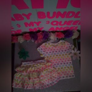 #2323👉🏼(("1SOLD")) 2pieceTODDLER SETS T-SHIRT &SKIRT (SIZE:2T)("1 AVAILABLE")